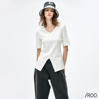 【iROO】V型棉質上衣