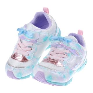 【布布童鞋】Moonstar日本LUVRUSH湖綠白兒童機能運動鞋(I3G218C)