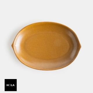 【HOLA】映洸陶瓷9吋橢圓盤 棕