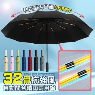 【TENGYUE】32骨強韌級抗風雨自動開合晴雨傘(摺疊傘 自動傘)