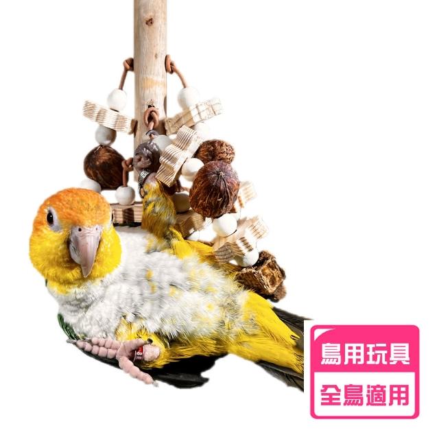 【YOYO 悠悠水族】天然果實啃咬玩具_二入組(鳥用品、鳥玩具、鸚鵡用品、鸚鵡玩具、啃咬玩具、凱克鸚鵡)