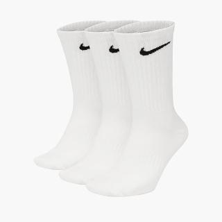【NIKE 耐吉】Nike Everyday Lightweight 長筒 薄襪 長襪 三雙一組 男女 白色(SX7676-100)