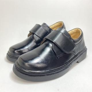 【小童心鞋坊】全真皮黑皮鞋 台灣製 學生鞋 牛皮 花童鞋 純手工 男童(SDIK)