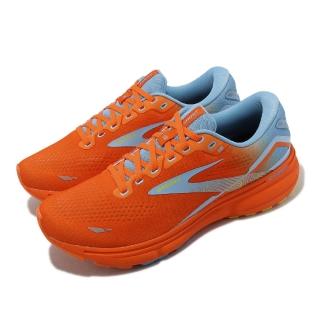 【BROOKS】慢跑鞋 Ghost 15 男鞋 橘 藍 緩衝 魔鬼系列 15代 運動鞋 路跑(1103931D848)