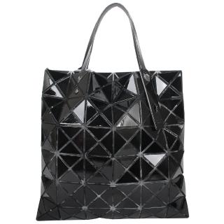【ISSEY MIYAKE 三宅一生】BAOBAO 幾何方格6x6手提包(黑/亮面)