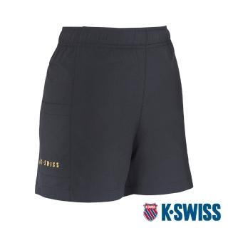 【K-SWISS】運動短褲 Active Dobby Shorts-女-黑(198065-008)