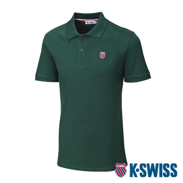 【K-SWISS】短袖Polo衫 Classic Polo-男-墨綠(108492-387)
