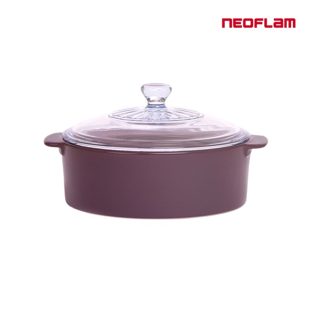 【NEOFLAM】韓國製Motus系列24cm淺陶鍋(兩色任選)