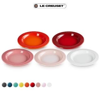 【Le Creuset】瓷器輕虹霓彩系列圓盤18cm(9色選1)