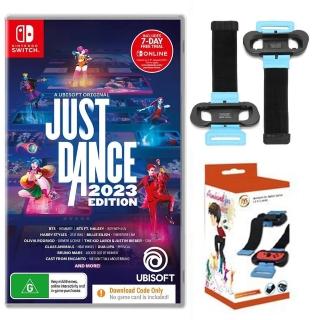 【Nintendo 任天堂】Switch遊戲 舞力全開 2023 +JYS跳舞體感腕帶(盒裝序號 國際版 支援中文)