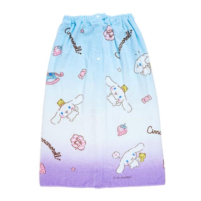 【SANRIO 三麗鷗】兒童用抗UV浴巾裙 120*80cm 大耳狗 草莓(生活雜貨)