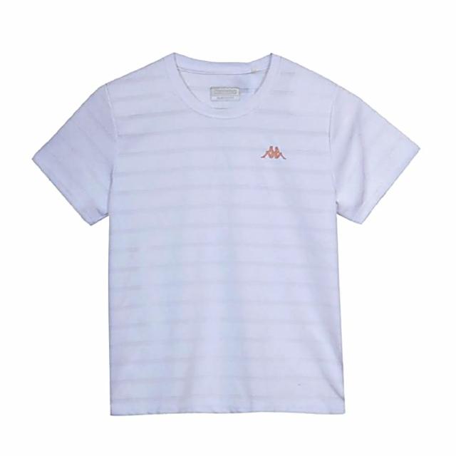 【KAPPA】義大利 吸濕排汗女生短袖圓領衫(白 351M6KW001)
