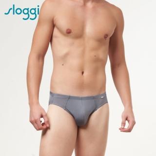 【Sloggi men】COOL STRIPY極尚涼感系列三角褲(莫蘭迪灰)