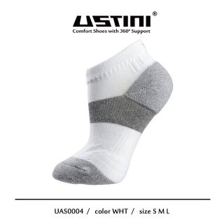 【Ustini】七層米其林運動襪-白色 12組(排靜電功能襪 銀纖維襪UAS0004WHT)