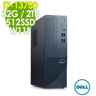 【DELL 戴爾】i7薄型商用電腦(3020S/i7-13700/32G/512G SSD+2TB HDD/W11P)