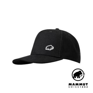 【Mammut 長毛象】Mountain Cap 經典長毛象布徽棒球帽 黑色 #1191-00722