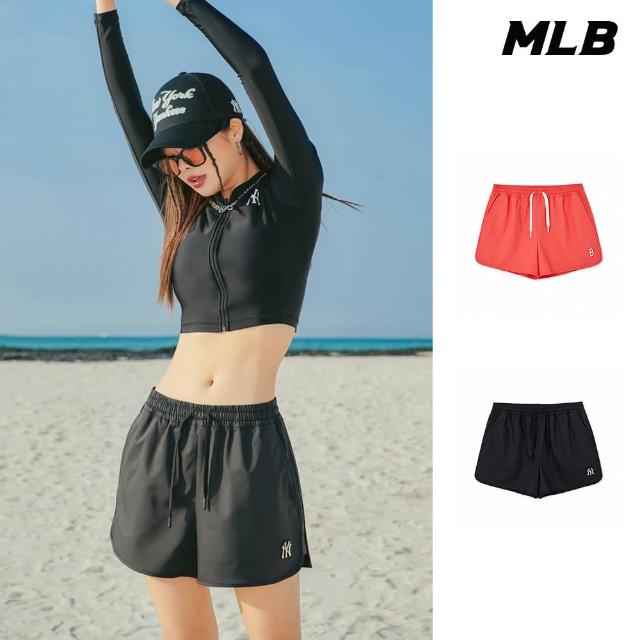 【MLB】女版休閒短褲 紅襪/洋基隊(3FSMB0533-兩色任選)