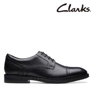 【Clarks】男鞋Un Hugh Cap橫飾寬楦輕量正裝鞋 皮鞋(CLM72836D)