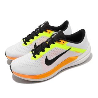 【NIKE 耐吉】慢跑鞋 Air Winflo 10 白 橘 螢光黃 黑 男鞋 路跑 緩震 運動鞋(DV4022-101)