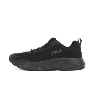 【FILA】男 慢跑鞋 運動 路跑 休閒 基本款 透氣 緩震 基本款 黑(1-J331X-000)