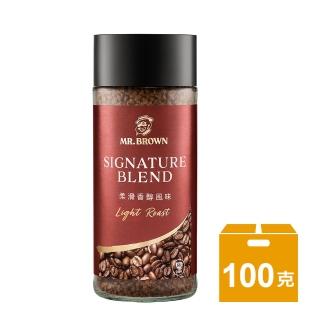 【金車/伯朗】柔滑香醇風味即溶咖啡(100g/瓶)