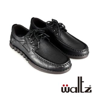 【Waltz】城市休閒 牛皮經典休閒鞋(622226-02 華爾滋皮鞋)