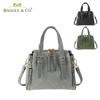 【BAGGLY&CO】雪絨花手提側背包小包(三色)
