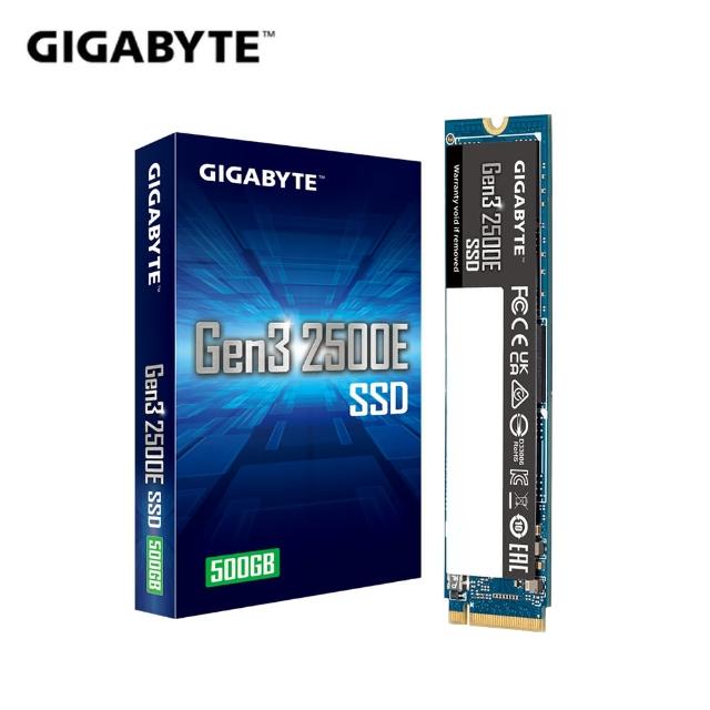 【GIGABYTE 技嘉】Gen3 2500E SSD 500GB 固態硬碟