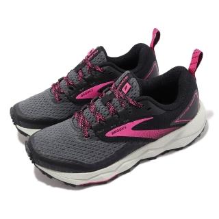 【BROOKS】越野跑鞋 Divide 2 女鞋 黑 粉紅 緩震 戶外 耐磨 運動鞋(1203421B069)