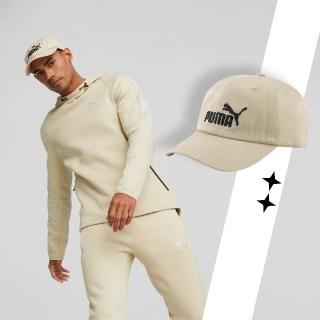 【PUMA】帽子 Essentials No1 Baseball Cap 男女款 卡其 黑 棒球帽 刺繡 可調(02435702)