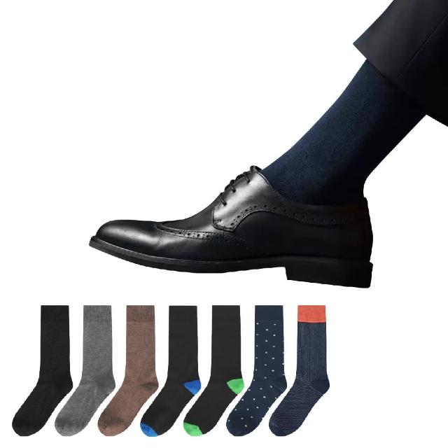 【FAV】6雙組/紳士西裝襪/型號:101(長襪/黑襪/商務襪/棉襪)