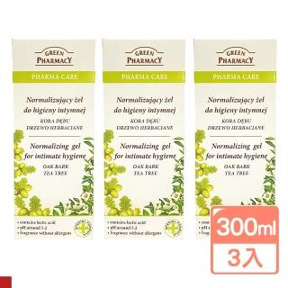 【Green Pharmacy】水嫩護膚 私密潔膚露300ml 3入組(茶樹平衡)