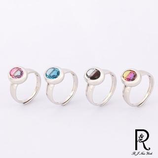 【RJ New York】漸層夕陽紅藍寶石開口可調整戒指(7色可選)