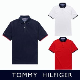 【Tommy Hilfiger】TOMMY 經典刺繡Logo短袖POLO衫 上衣-多色組合-BONL(平輸品/無吊牌款)