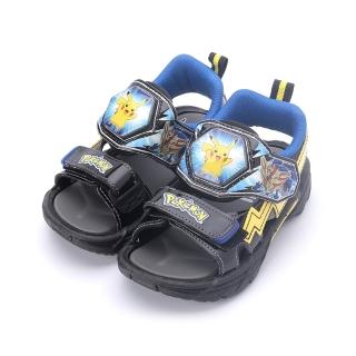 【POKEMON 精靈寶可夢】17-21cm 電燈涼鞋 藍 中大童鞋 PA3588
