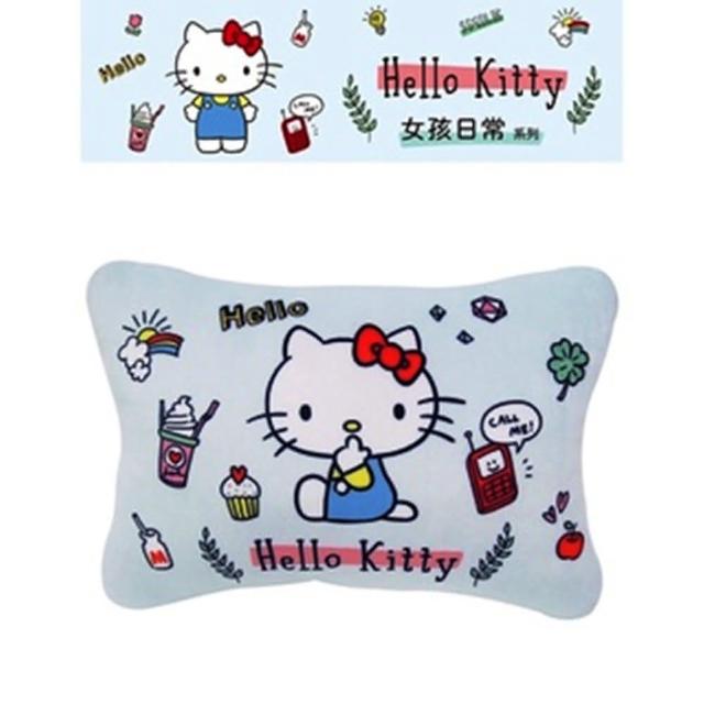 【HELLO KITTY】HELLO KITTY女孩 頭頸兩用枕(2入組)