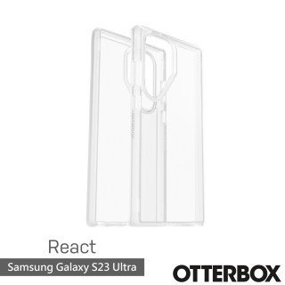 【OtterBox】Samsung Galaxy S23 Ultra 6.8吋 React輕透防摔殼(透明)