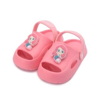 【Disney 迪士尼】14-18cm 小美人魚涼鞋 粉 中小童鞋