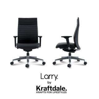 【Kraftdale】Larry 頭層牛皮主管椅 人體工學椅 辦公椅 電腦椅(2021東京奧運選用辦公用椅)