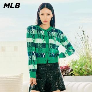 【MLB】女版針織衫 MONOGRAM系列 紐約洋基隊(3FKCM0131-50GNS)