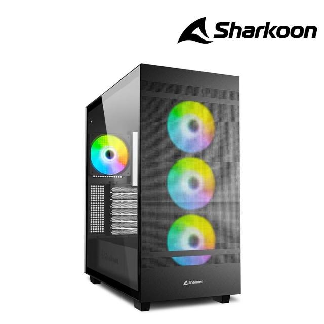 【Sharkoon 旋剛】Rebel C50 RGB Black ATX電腦機殼(鋼化玻璃/ARGB/黑)