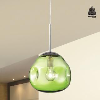 【必登堡】波玻星球吊燈 蘋果綠色 B561161(單吊燈/餐吊燈/兒童遊戲房/吧檯/中島/北歐風/馬卡龍)
