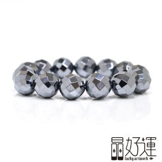 【晶好運】鈦赫茲15.5mm能量圓形手珠/大鑽切(BB-308/現貨)