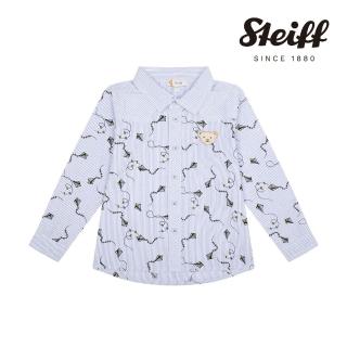 【STEIFF】熊頭童裝 塗鴉長袖襯衫(長袖上衣)