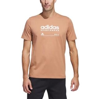 【adidas 愛迪達】圓領短袖T恤 M LOUNGE TEE 男 - H49668