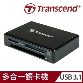 【Transcend 創見】RDF8 高速USB 3.1 多合1讀卡機-黑(TS-RDF8K2)