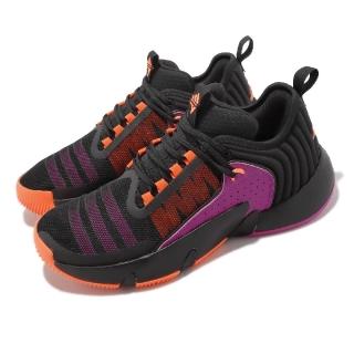 【adidas 愛迪達】籃球鞋 Trae Unlimited 黑 紫 橘 男鞋 緩震 崔楊平民版 愛迪達(IE2143)