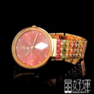 【晶好運】開運造型手錶/暗紅設計款(BB-78/現貨)