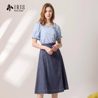 【IRIS 艾莉詩】精緻縫花棉質上衣-3色(32919)
