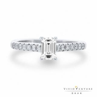 【Vividventure 亞帝芬奇】GIA 50分 EVVS1 鑽石 戒指 簡潔古典(鉑金台)